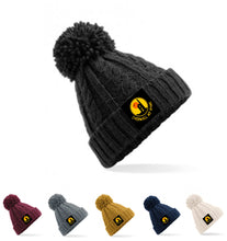 Load image into Gallery viewer, Cable Knit Melange Beanie Hat (free P&P to UK)