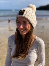 Load image into Gallery viewer, Cable Knit Melange Beanie Hat (free P&P to UK)