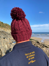 Load image into Gallery viewer, Cable Knit Melange Beanie Hat (free P&P to UK)